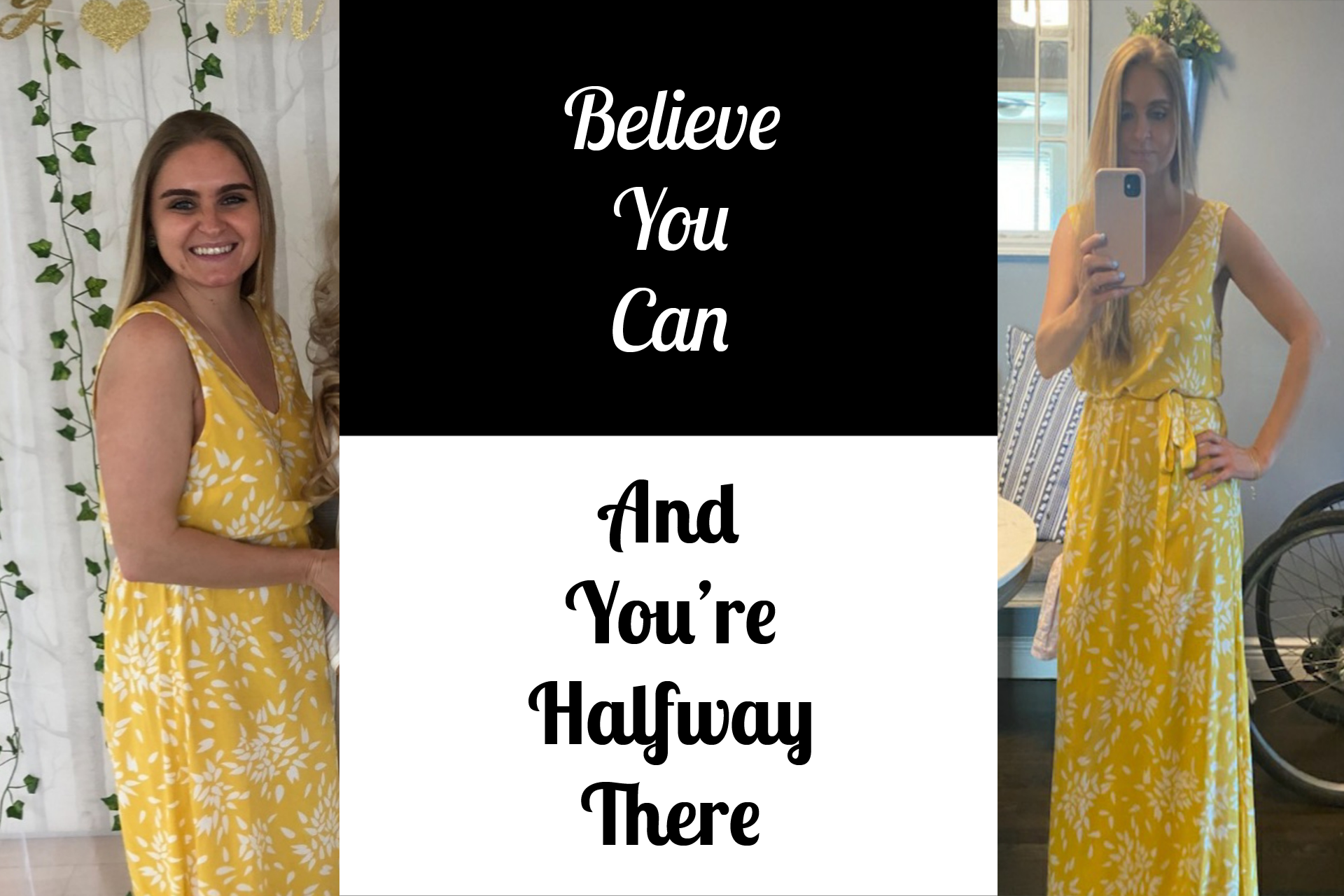 Young Woman's before and after working with Judy photos